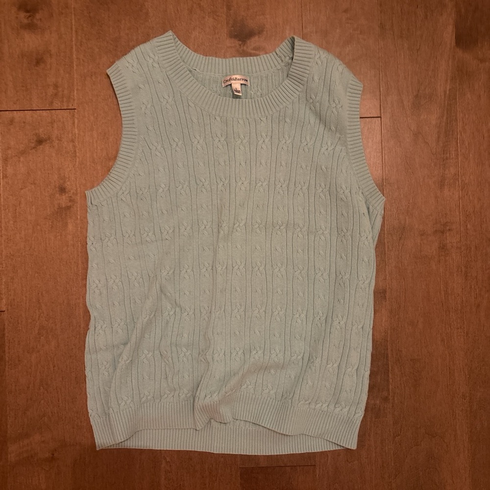 Croft & Barrow Women’s Aqua Sweater Vest